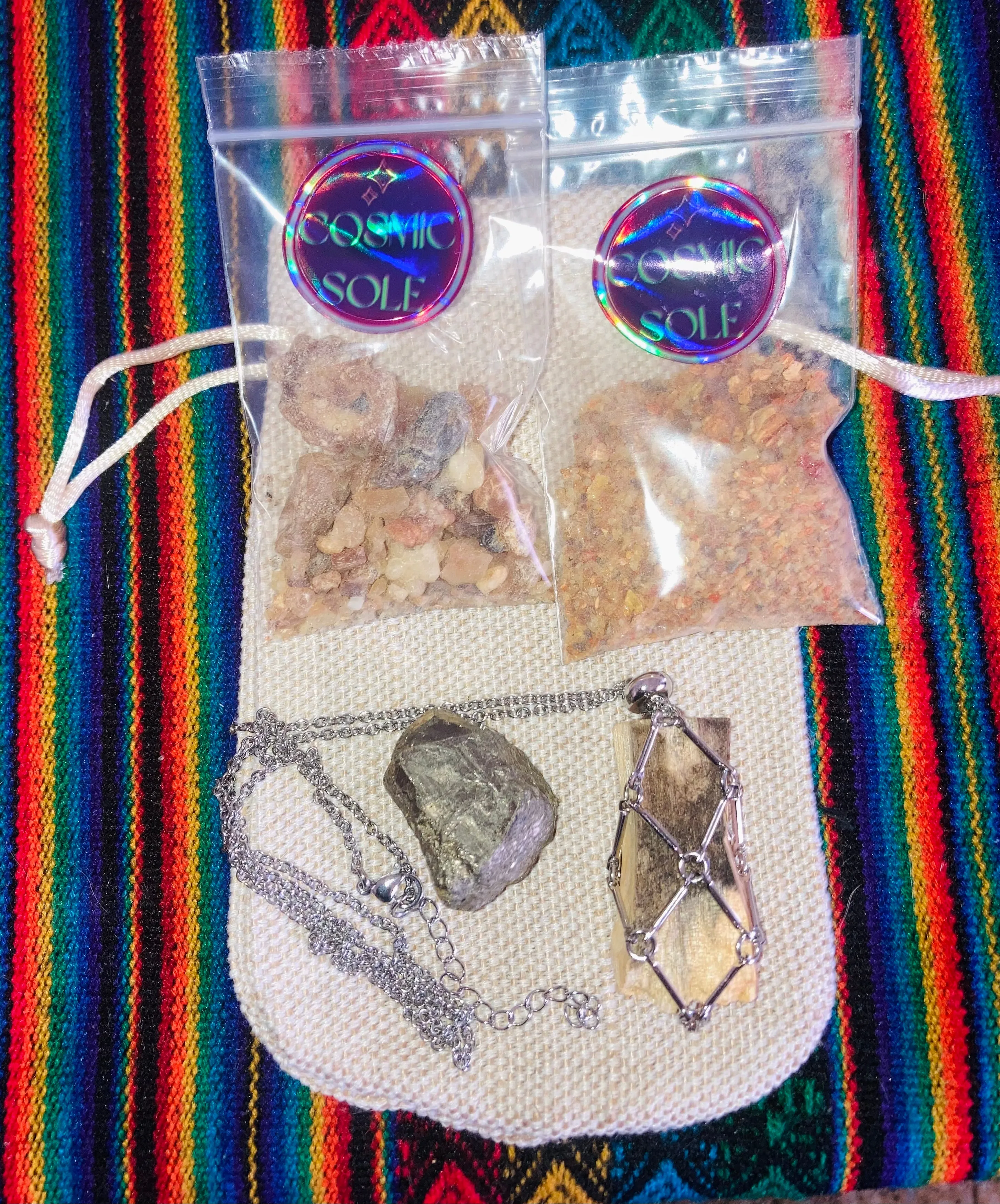 Palo Santo Smudge Necklace Set