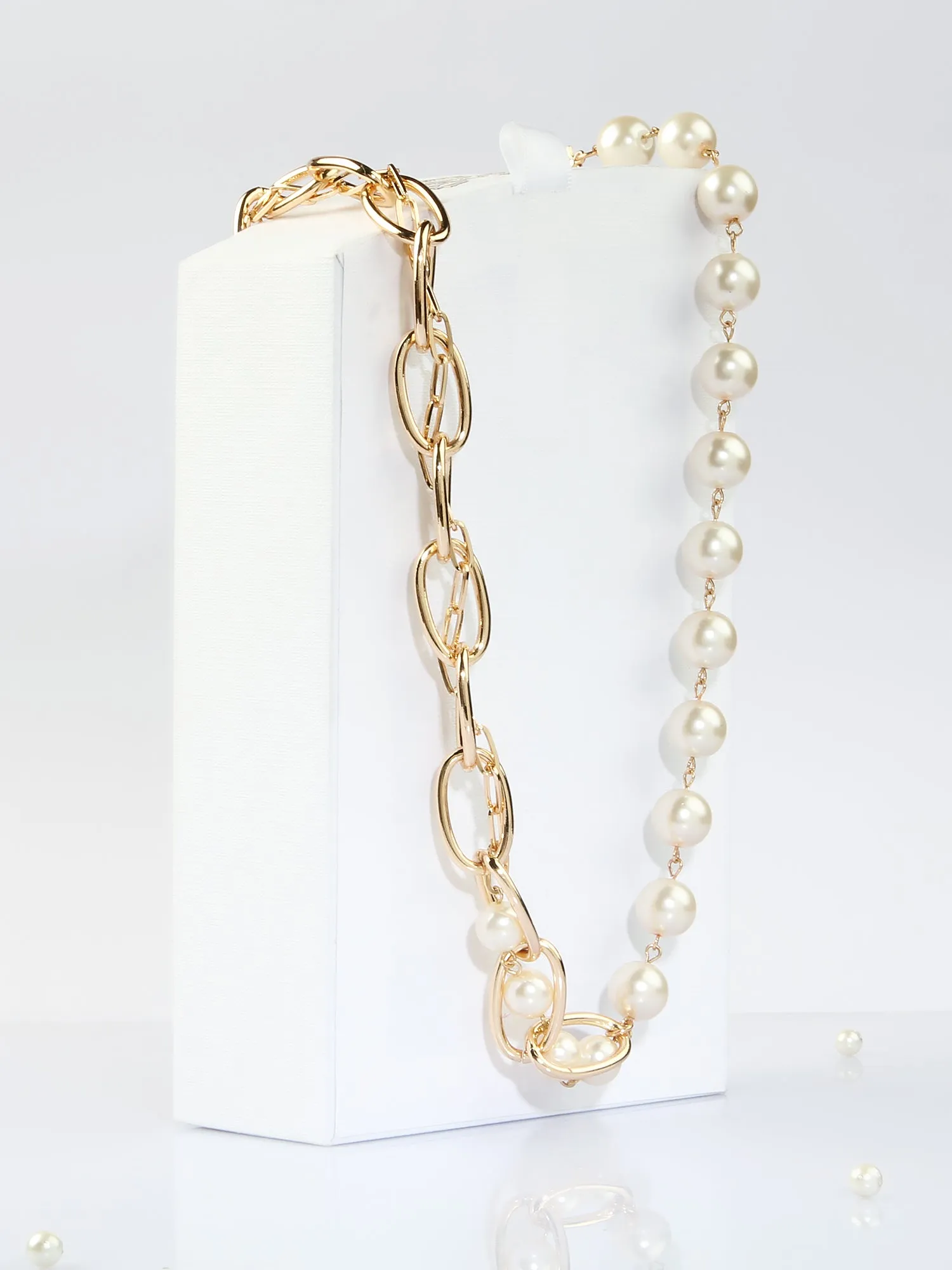 Pearl & Chain Necklace