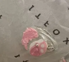 Pink Clay Rings