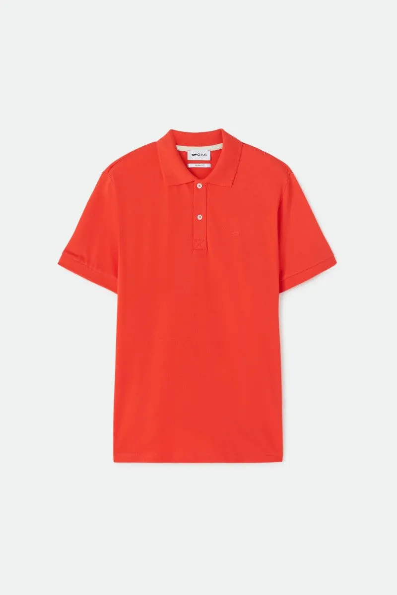 Polo slim fit uomo Rosso