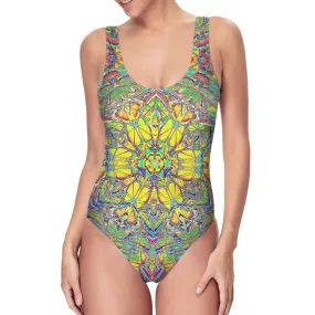 POLYRYHTM GLITCH DMT ONE PIECE SWIMSUIT