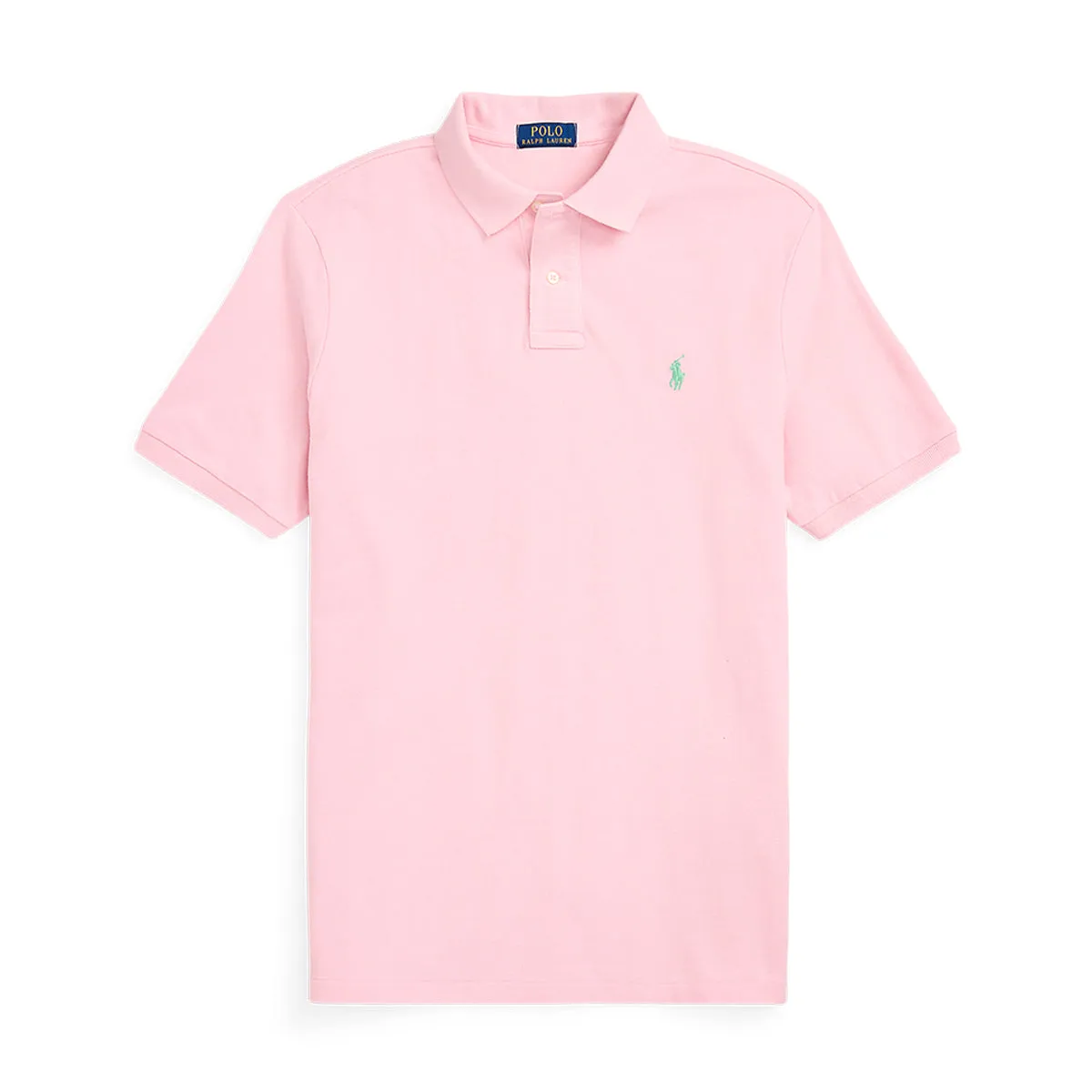 Ralph Lauren - Custom Slim Fit Mesh Polo Shirt in Pink