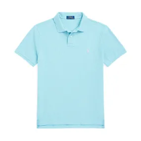 Ralph Lauren - Custom Slim Fit Mesh Polo Shirt in Turquoise