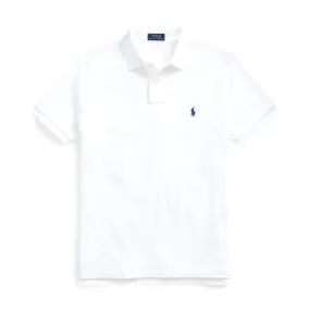 Ralph Lauren - Custom Slim Fit Mesh Polo Shirt in White