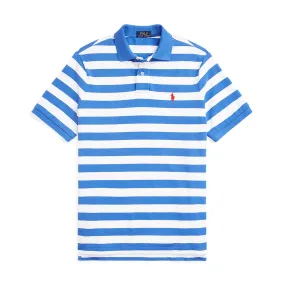 Ralph Lauren - Custom Slim Fit Striped Polo Shirt in Blue/White