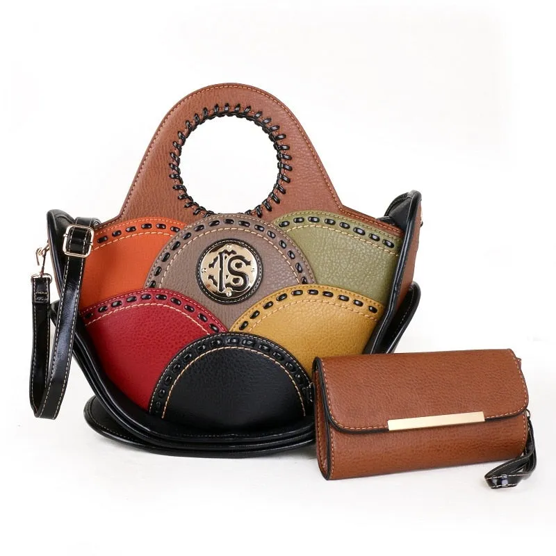 Retro Handmade Stylish Fashion Women Genuine Leather Shoulder Messenger Portable Tote Bags