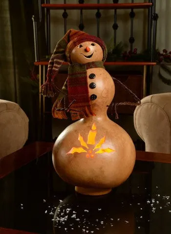 Rockwell Snowman Gourd - Available in Multiple Sizes