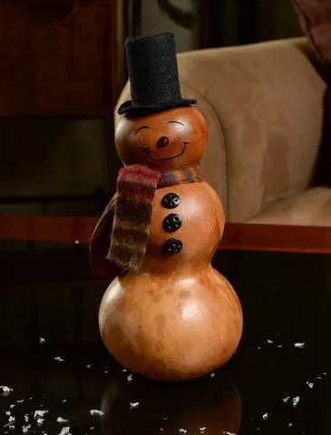 Rockwell Snowman Gourd - Available in Multiple Sizes