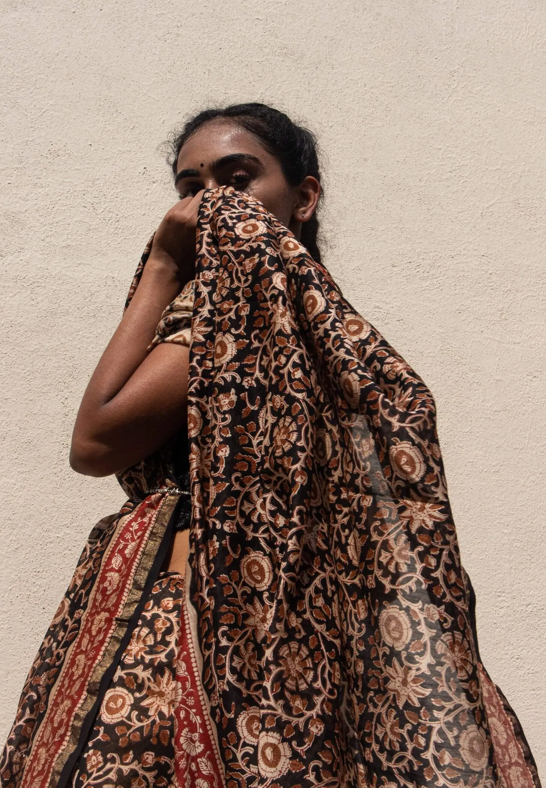 Roheda Floral Syahi Begar Chanderi Saree