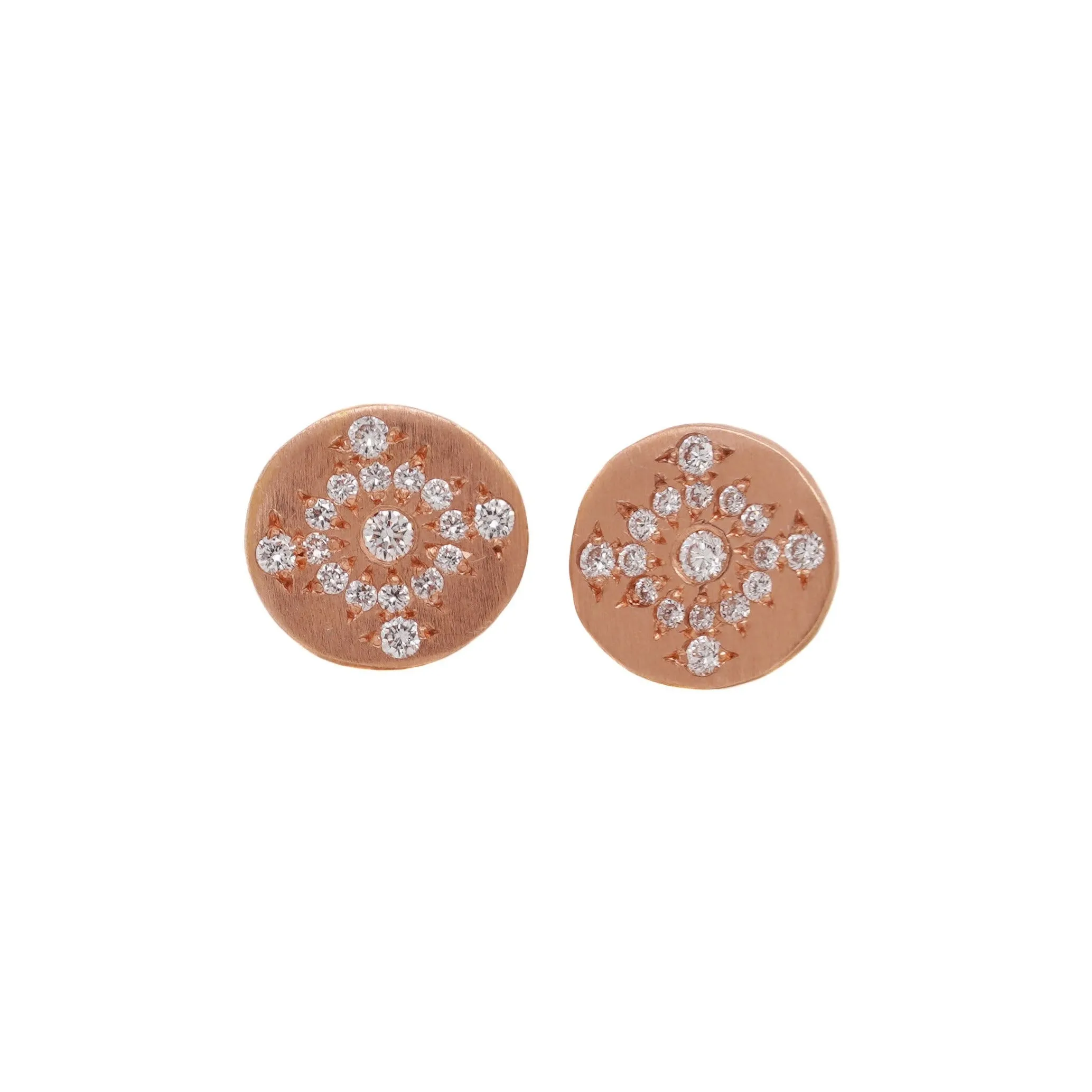 Rose Gold Shimmer Studs