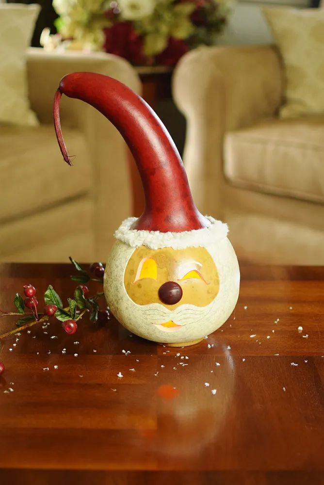 Santa Head Gourd - Available in Multiple Sizes