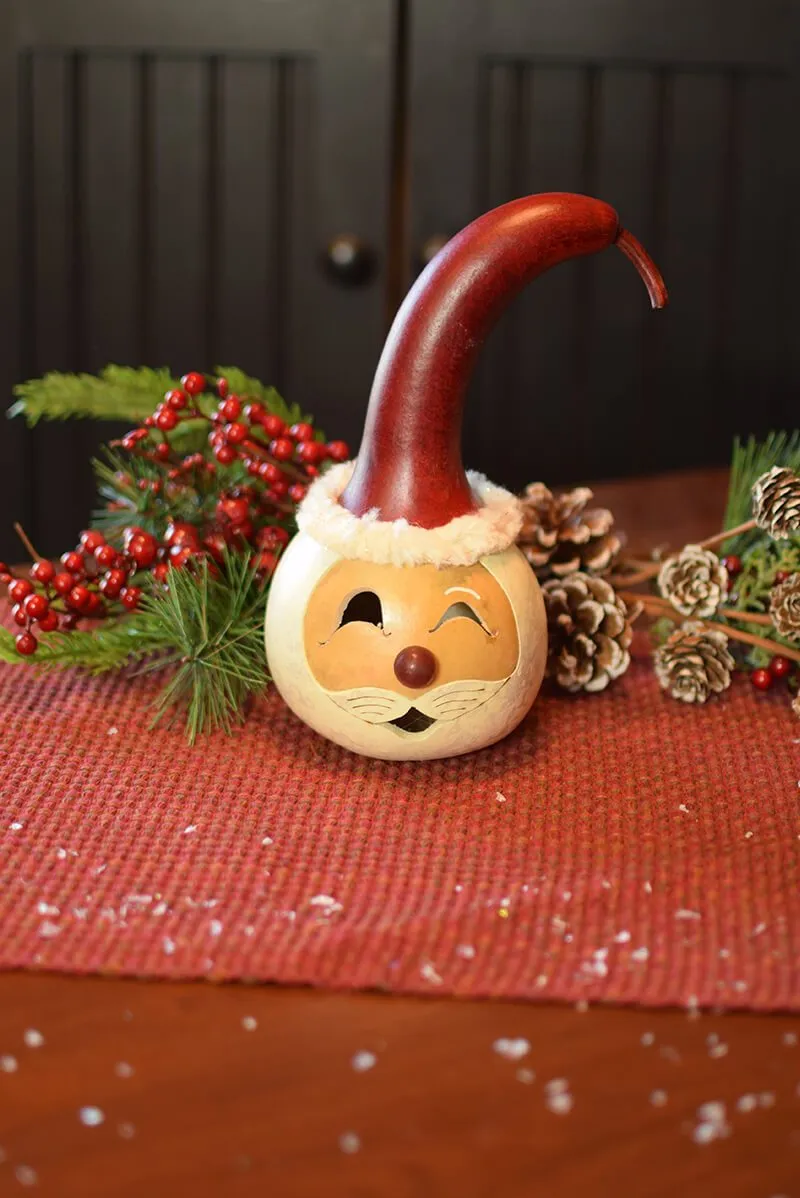 Santa Head Gourd - Available in Multiple Sizes