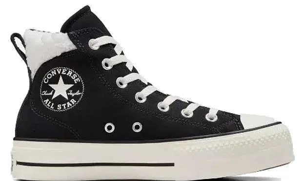 shoes Converse Chuck Taylor All Star Puff Lift Cozy Platform Hi - A09377/Black/Egret/Black - women´s