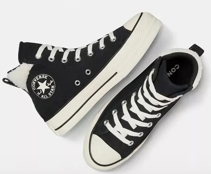 shoes Converse Chuck Taylor All Star Puff Lift Cozy Platform Hi - A09377/Black/Egret/Black - women´s