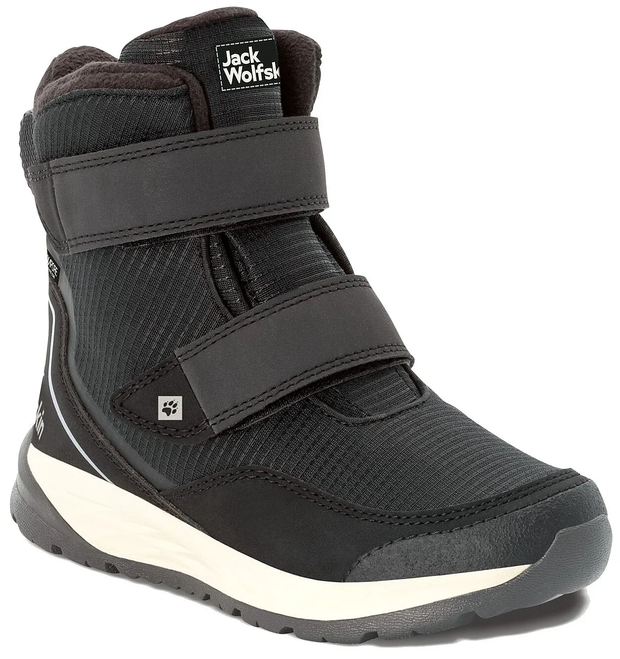 shoes Jack Wolfskin Polar Bear Texapore High VC - Black/Grey - unisex junior