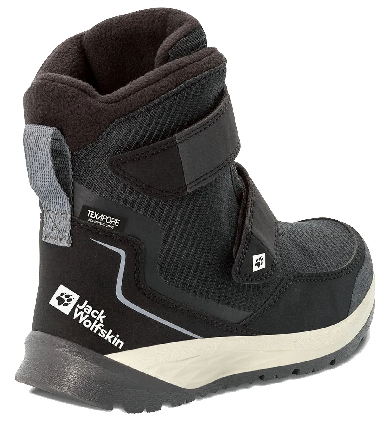 shoes Jack Wolfskin Polar Bear Texapore High VC - Black/Grey - unisex junior