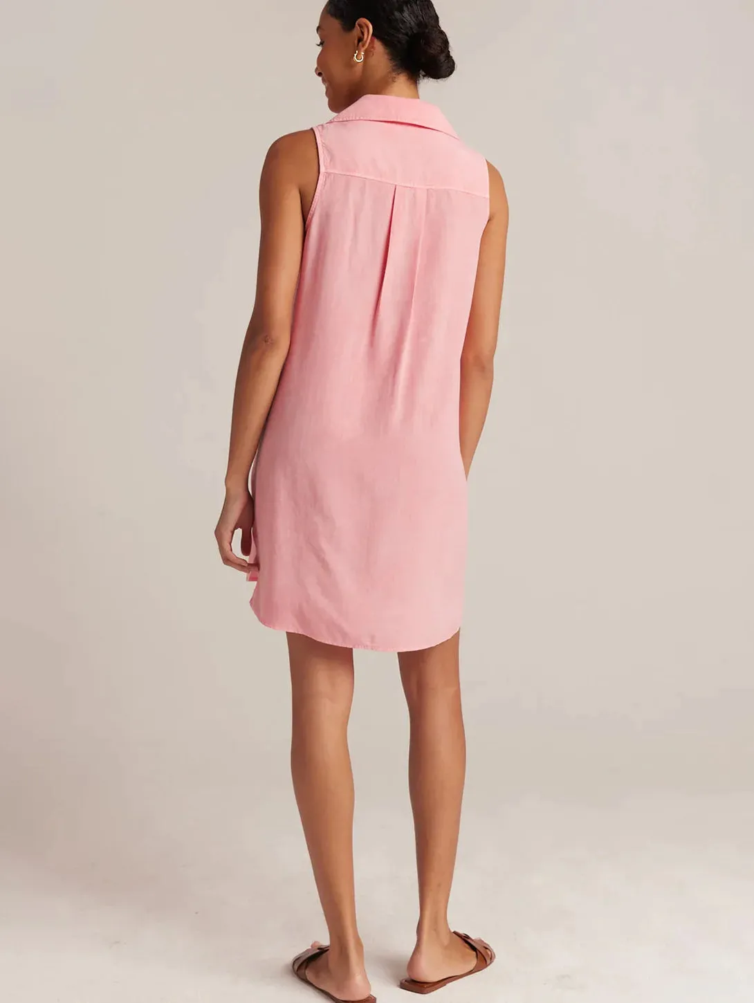 Sleeveless A-Line Dress - Blosson Pink