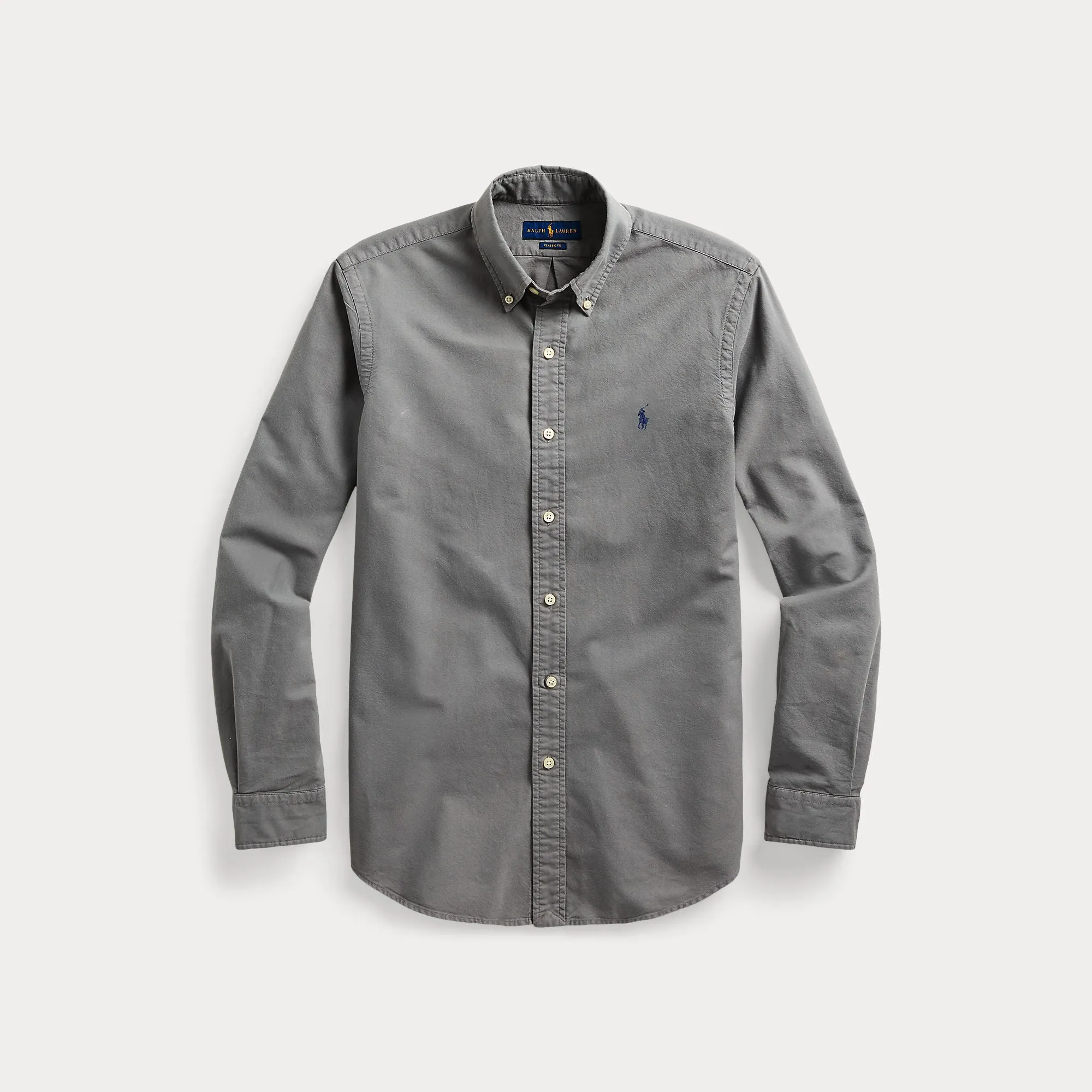 SLIM FIT GARMENT-DYED OXFORD SHIRT