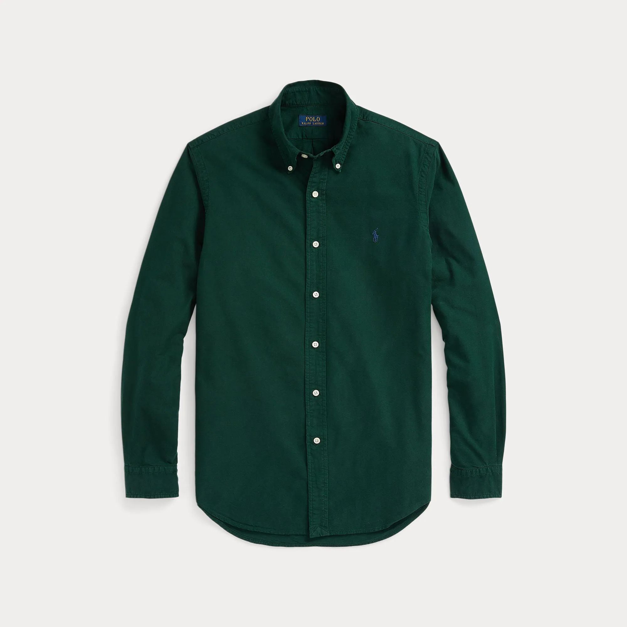 SLIM FIT GARMENT-DYED OXFORD SHIRT