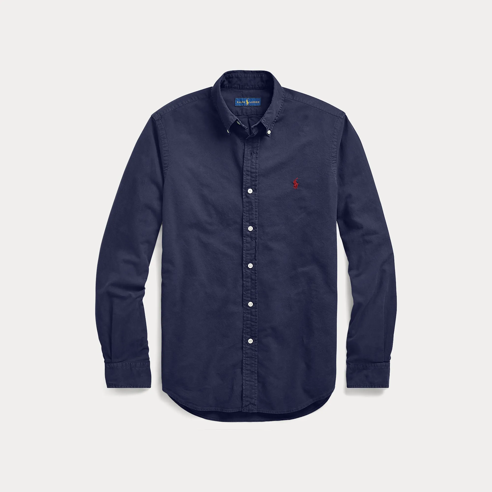 SLIM FIT GARMENT-DYED OXFORD SHIRT