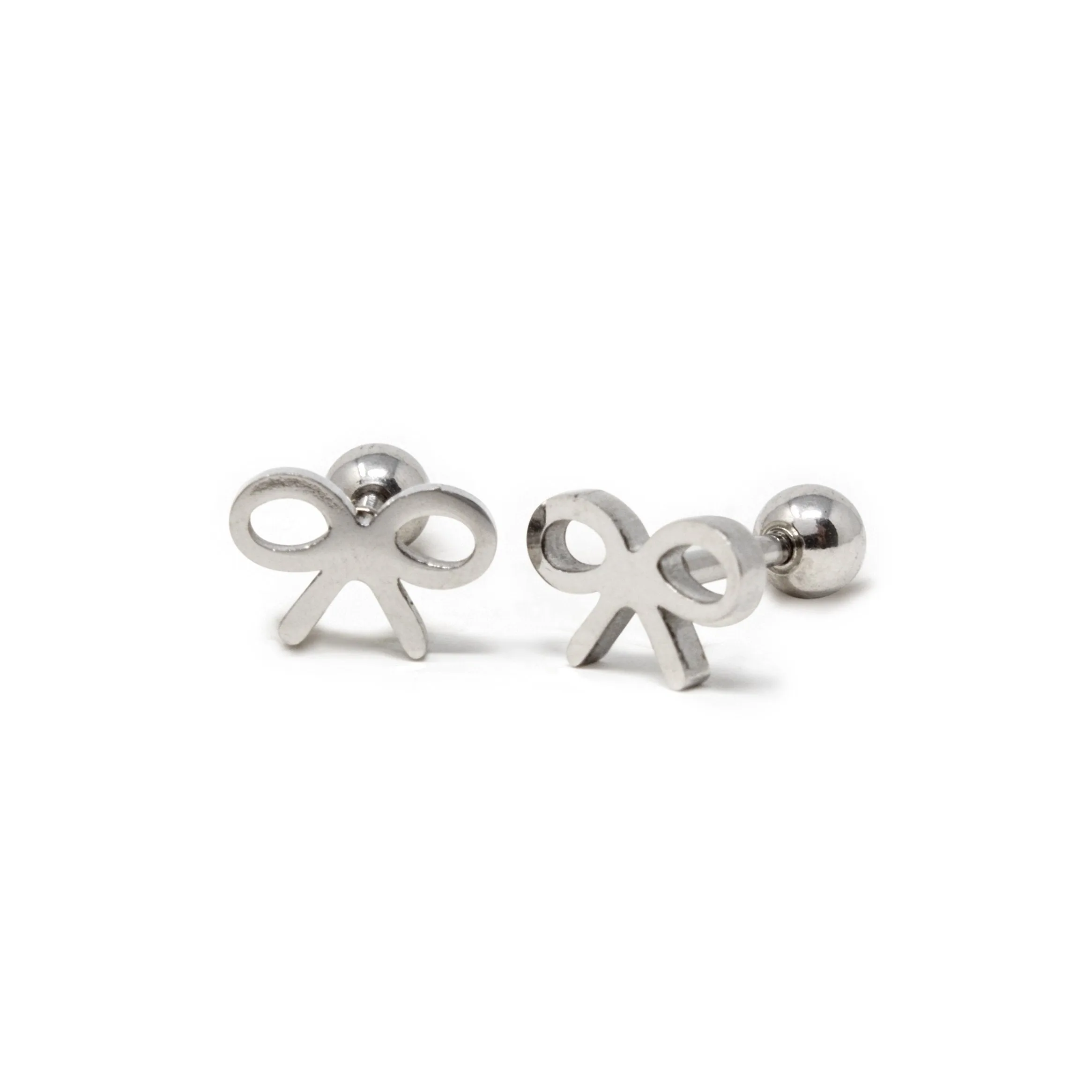 Stainless Steel Baby Stud Earrings Bow