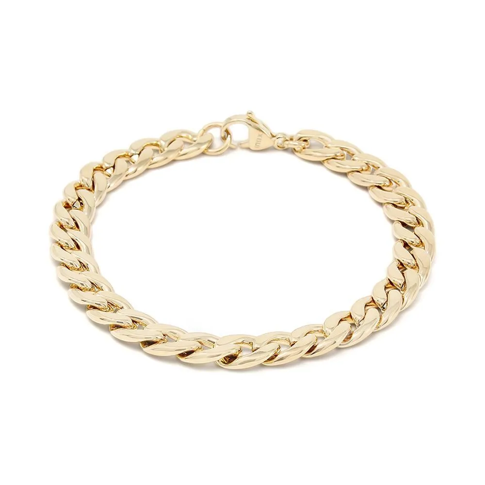 Stainless Steel Gold Plated Link Bracelet