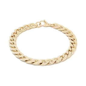 Stainless Steel Gold Plated Link Bracelet