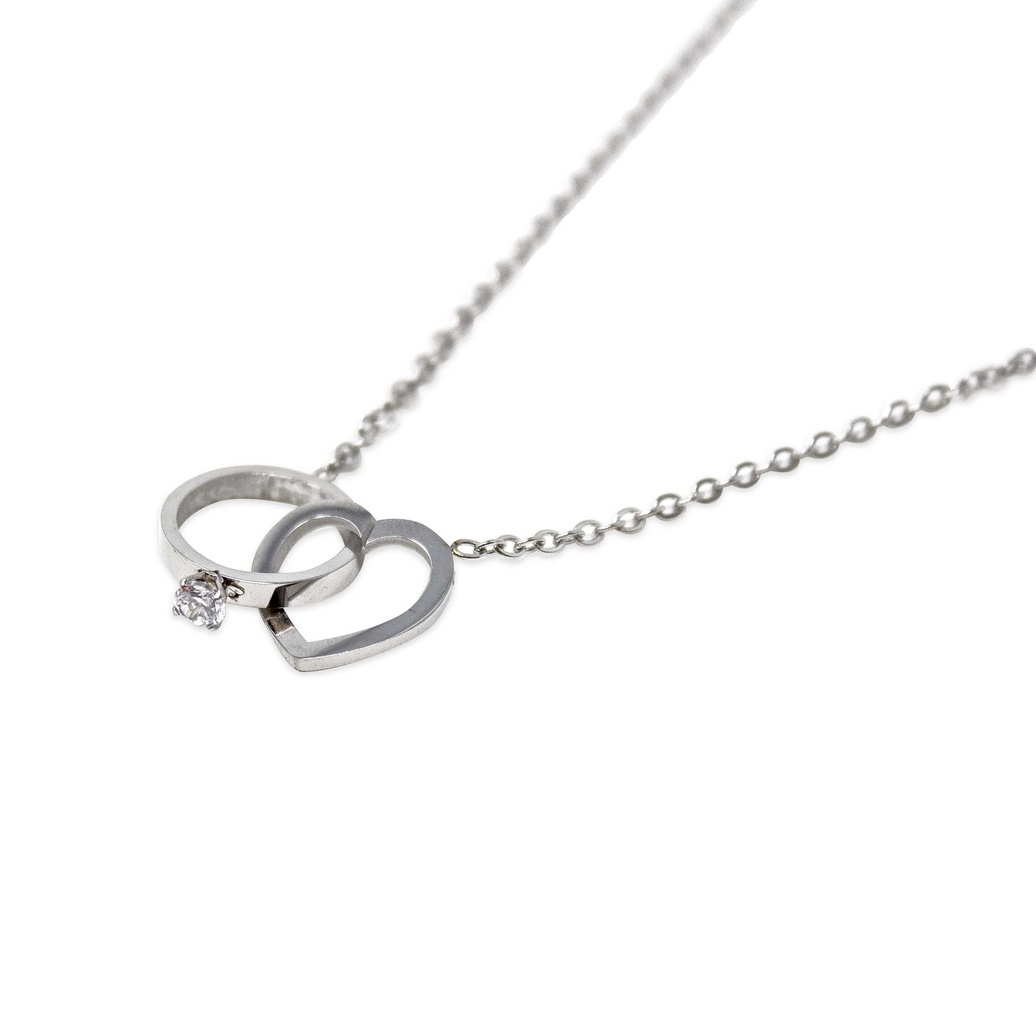 Stainless Steel Promise Necklace