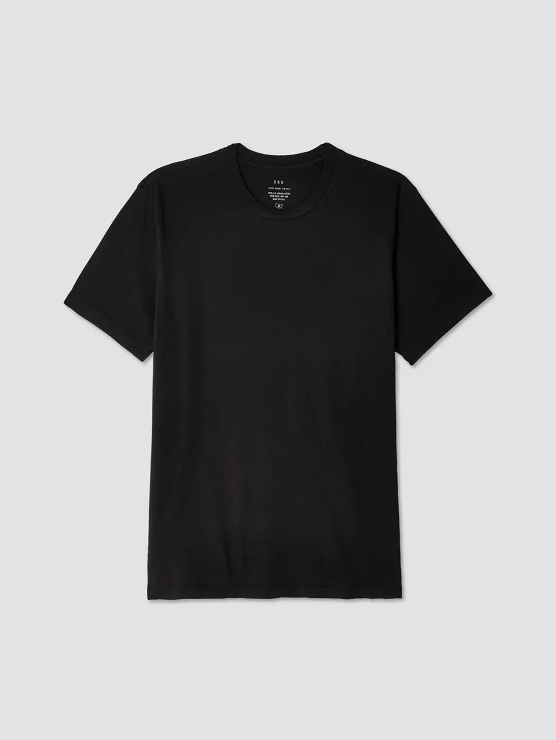 Supima Crew Tee - Black