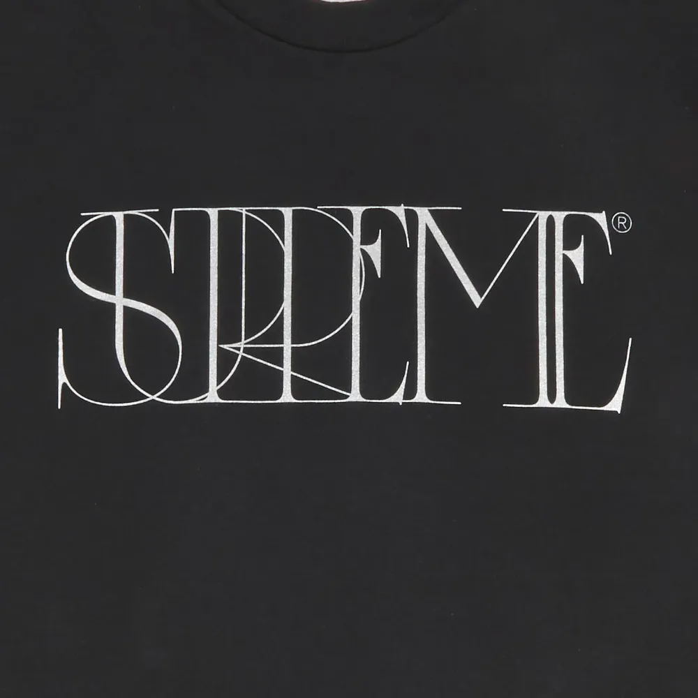 Supreme Trademark Tee 'Black'