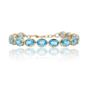 Swiss Blue Topaz Bracelet