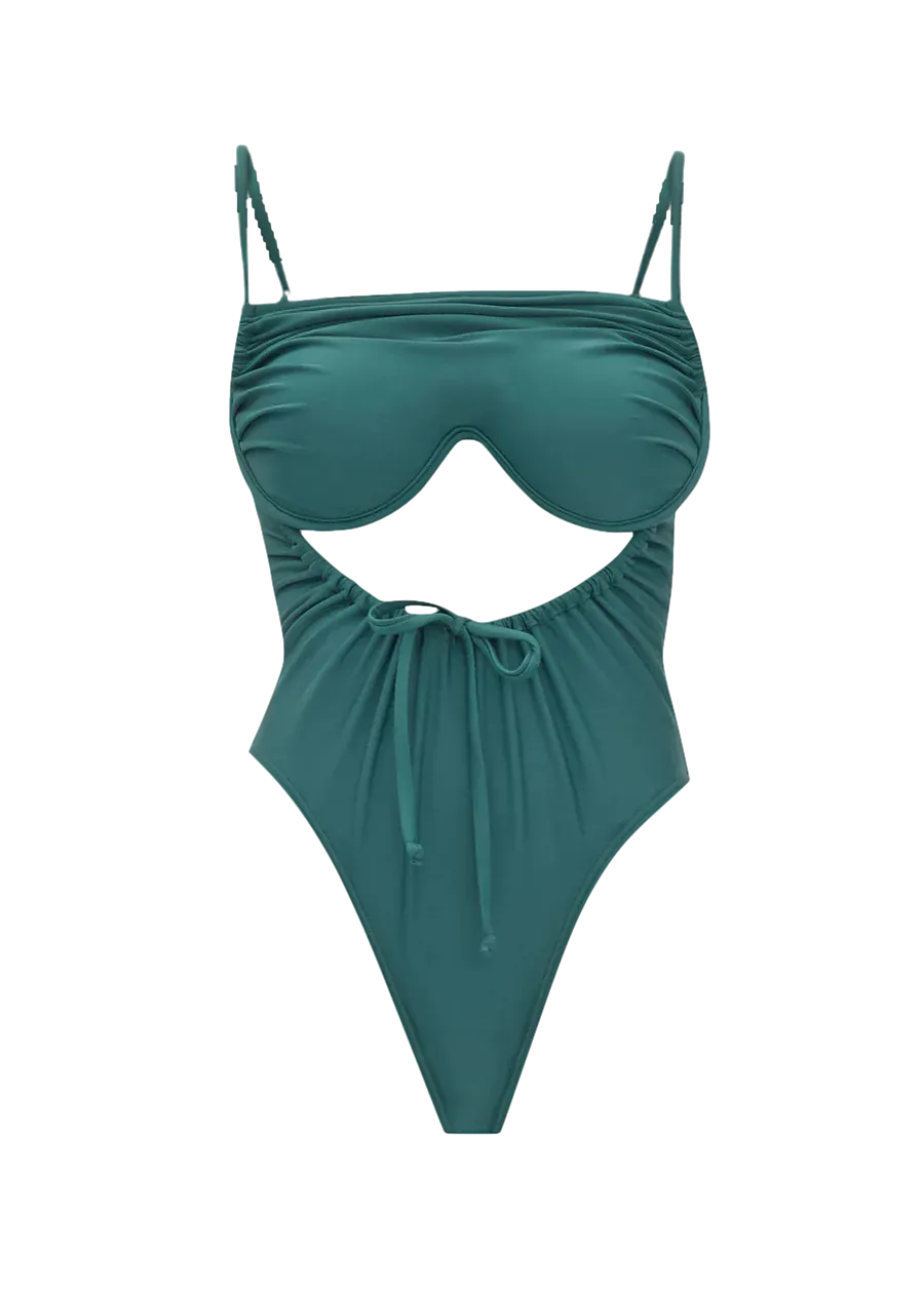 TIACA FOREST GREEN ONE PIECE SWIMSUIT