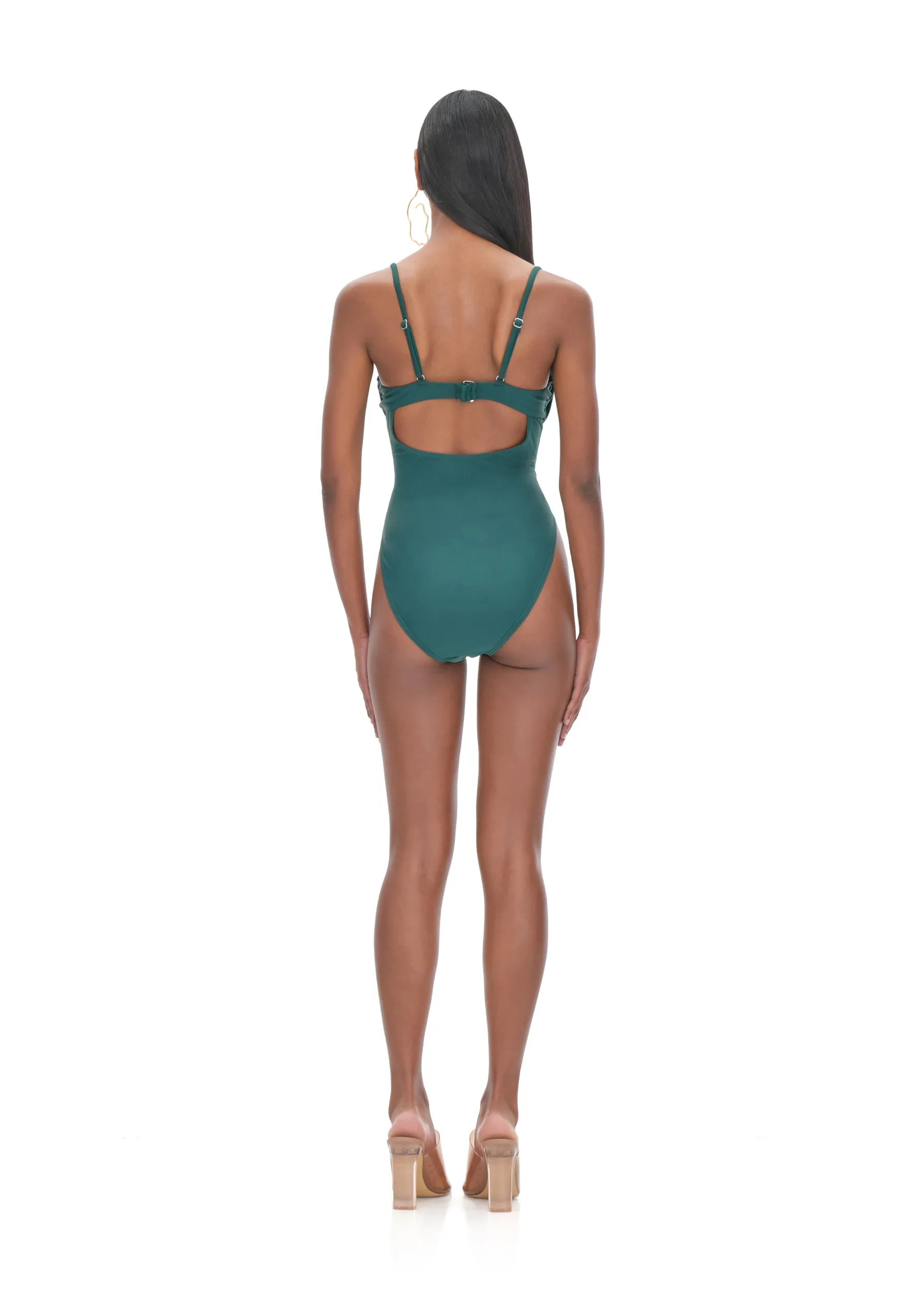 TIACA FOREST GREEN ONE PIECE SWIMSUIT