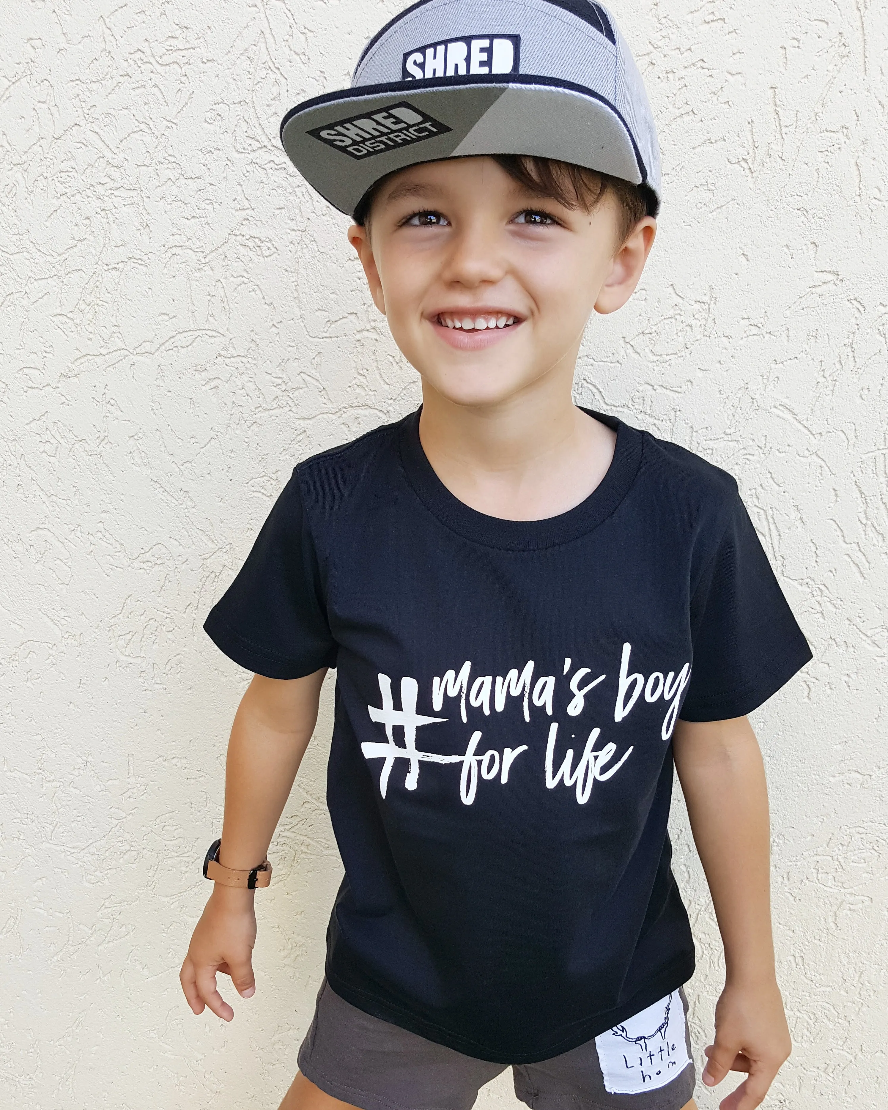 TLB #mamas boy for life tee black