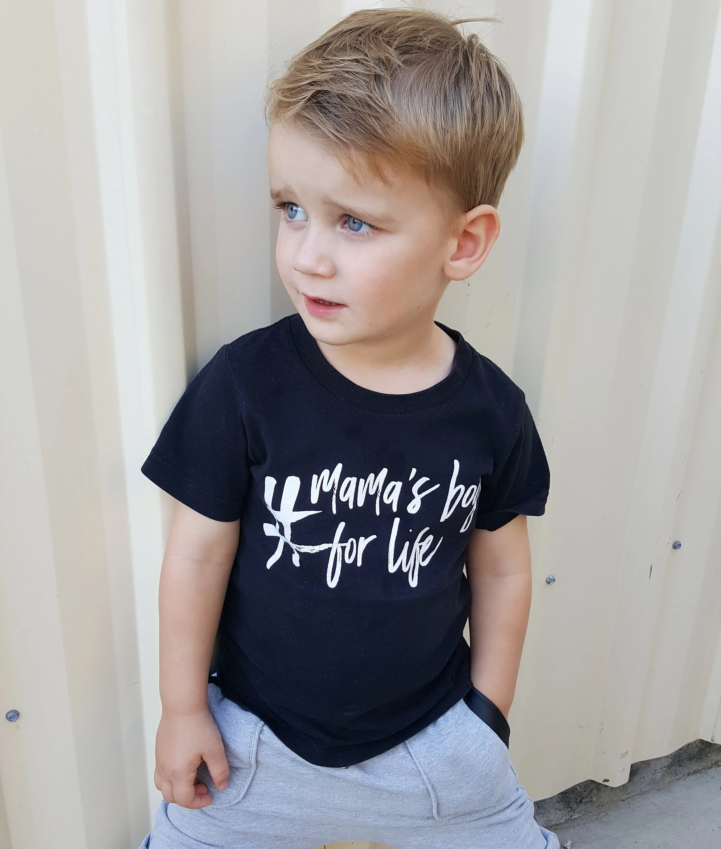 TLB #mamas boy for life tee black