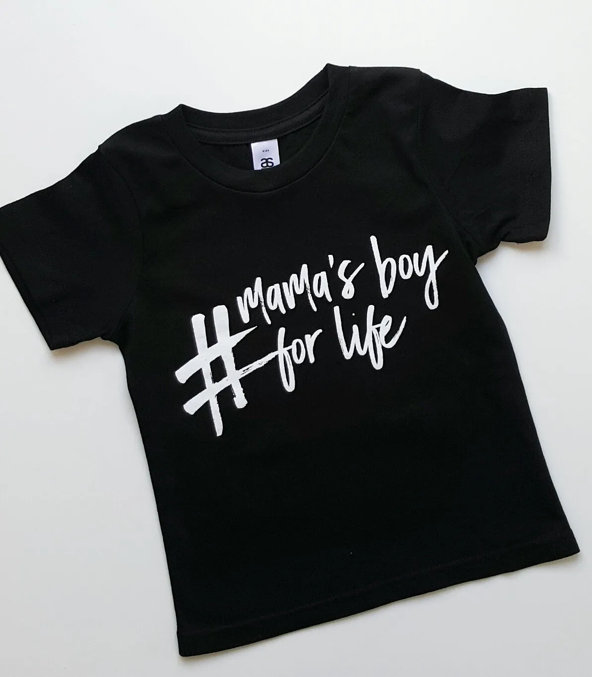 TLB #mamas boy for life tee black