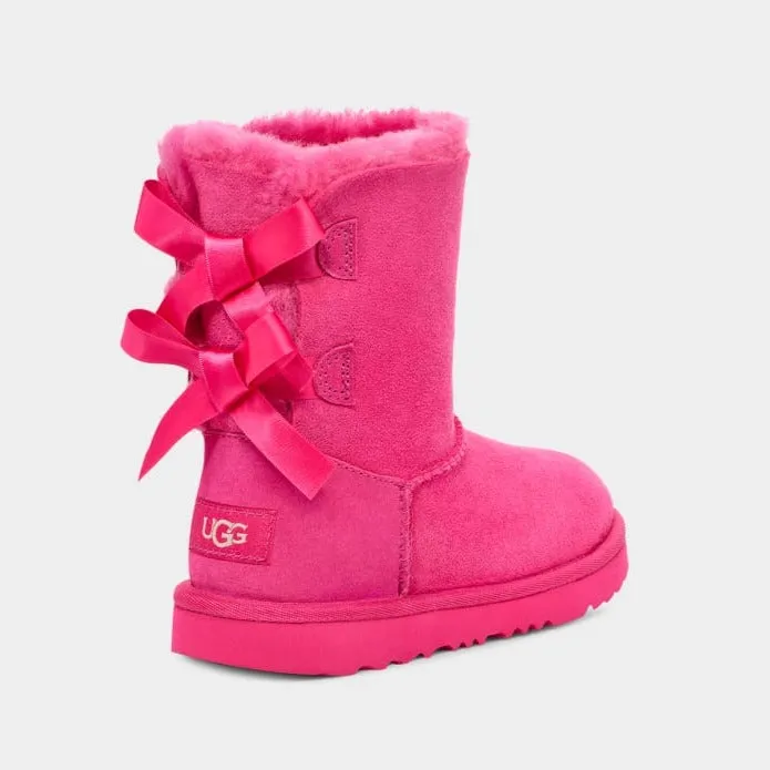 UGG BAILEY BOW II SUEDE WATER REPELENT- BERRY / KIDS