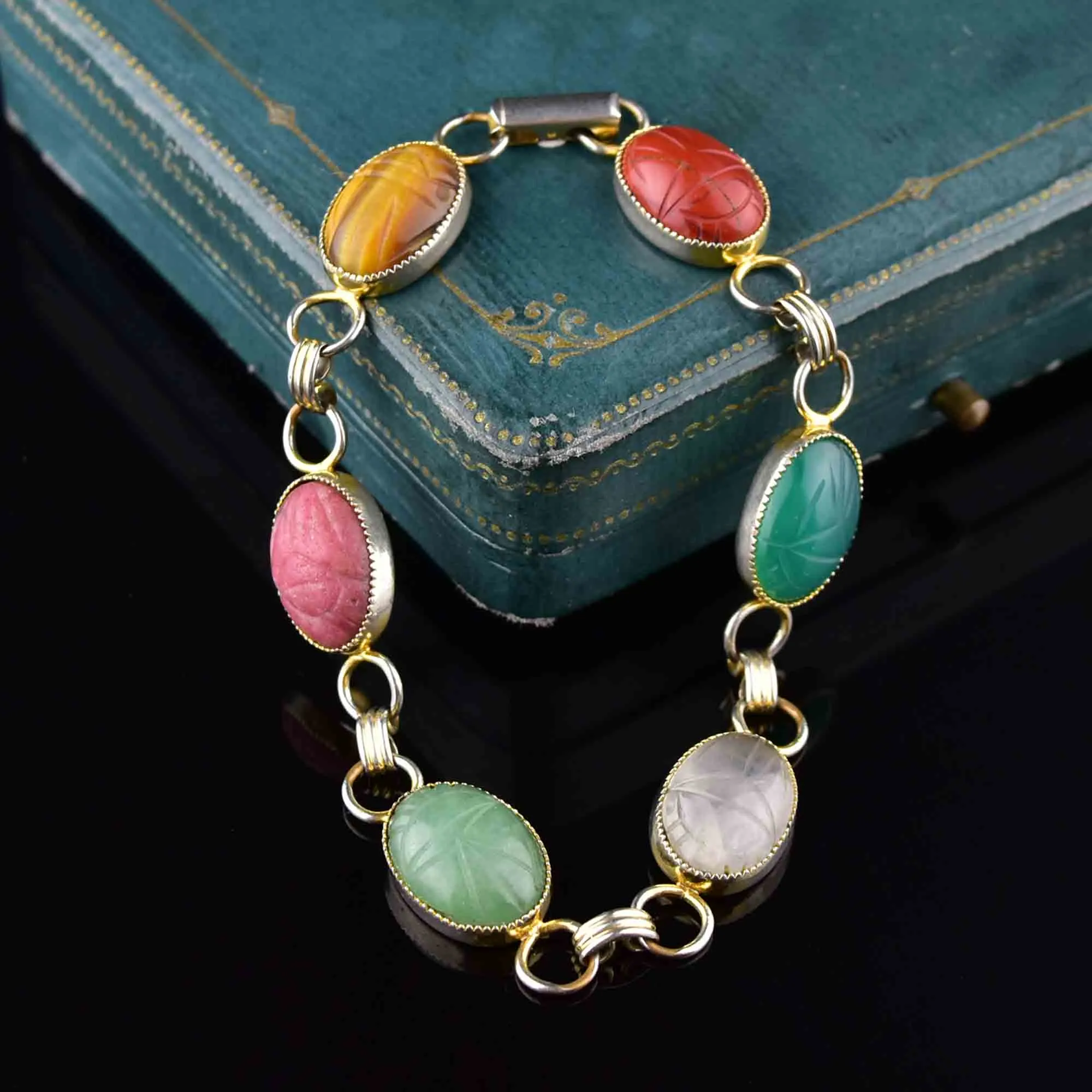 Vintage Beetle Bug Scarab Bracelet