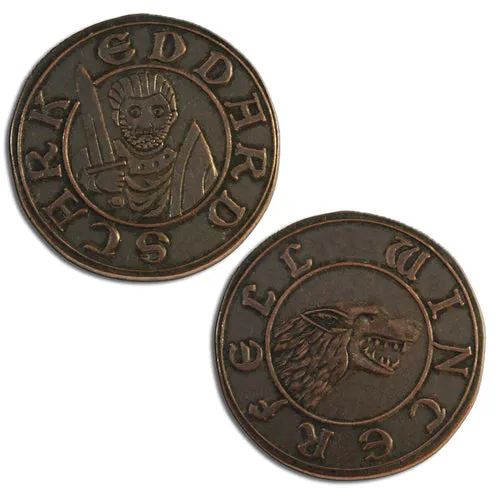 Winterfell Copper Half-Groat of Eddard Stark: Game of Thrones